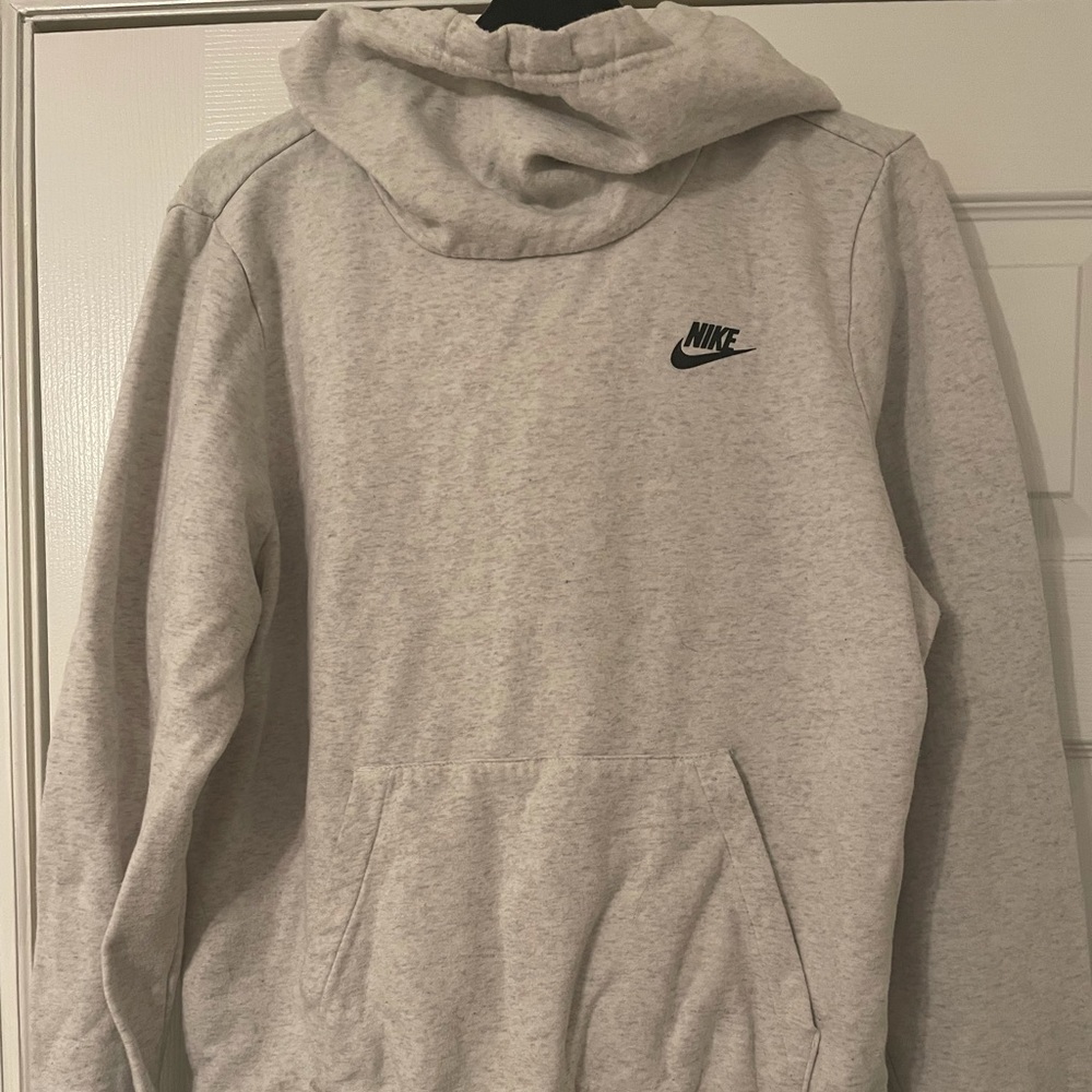 Large Nike funnel neck hoodie gray